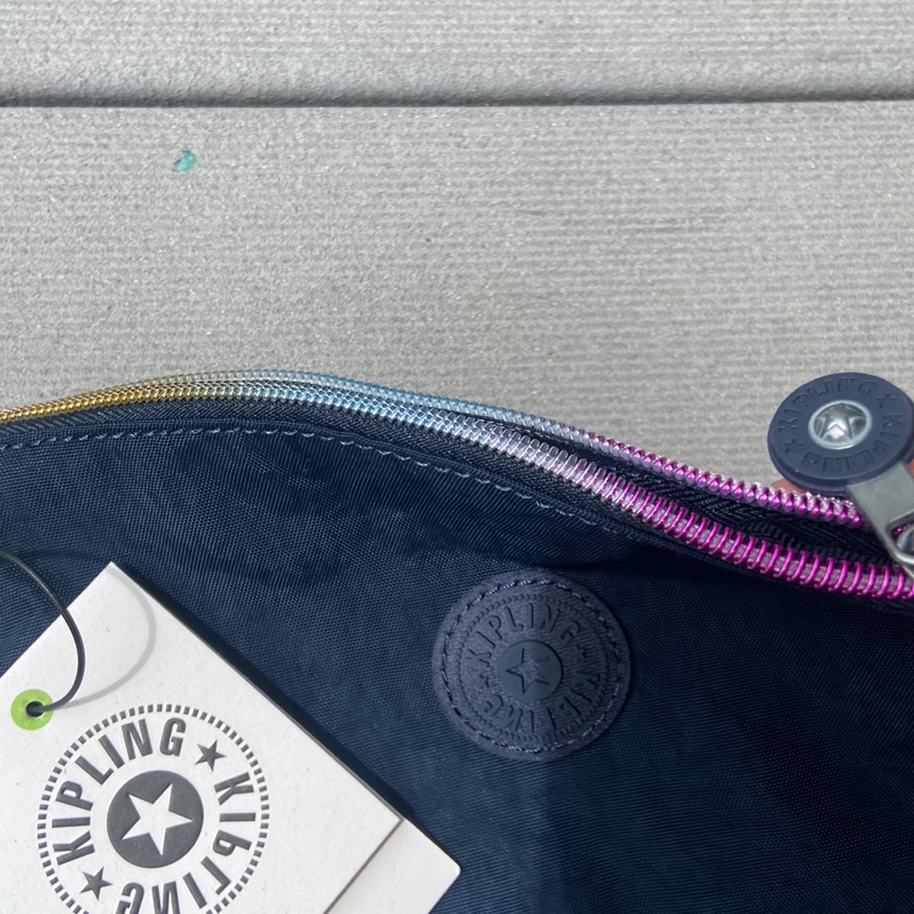 NWT Kipling True Blue Zippered Pouch - Picture 3 of 4